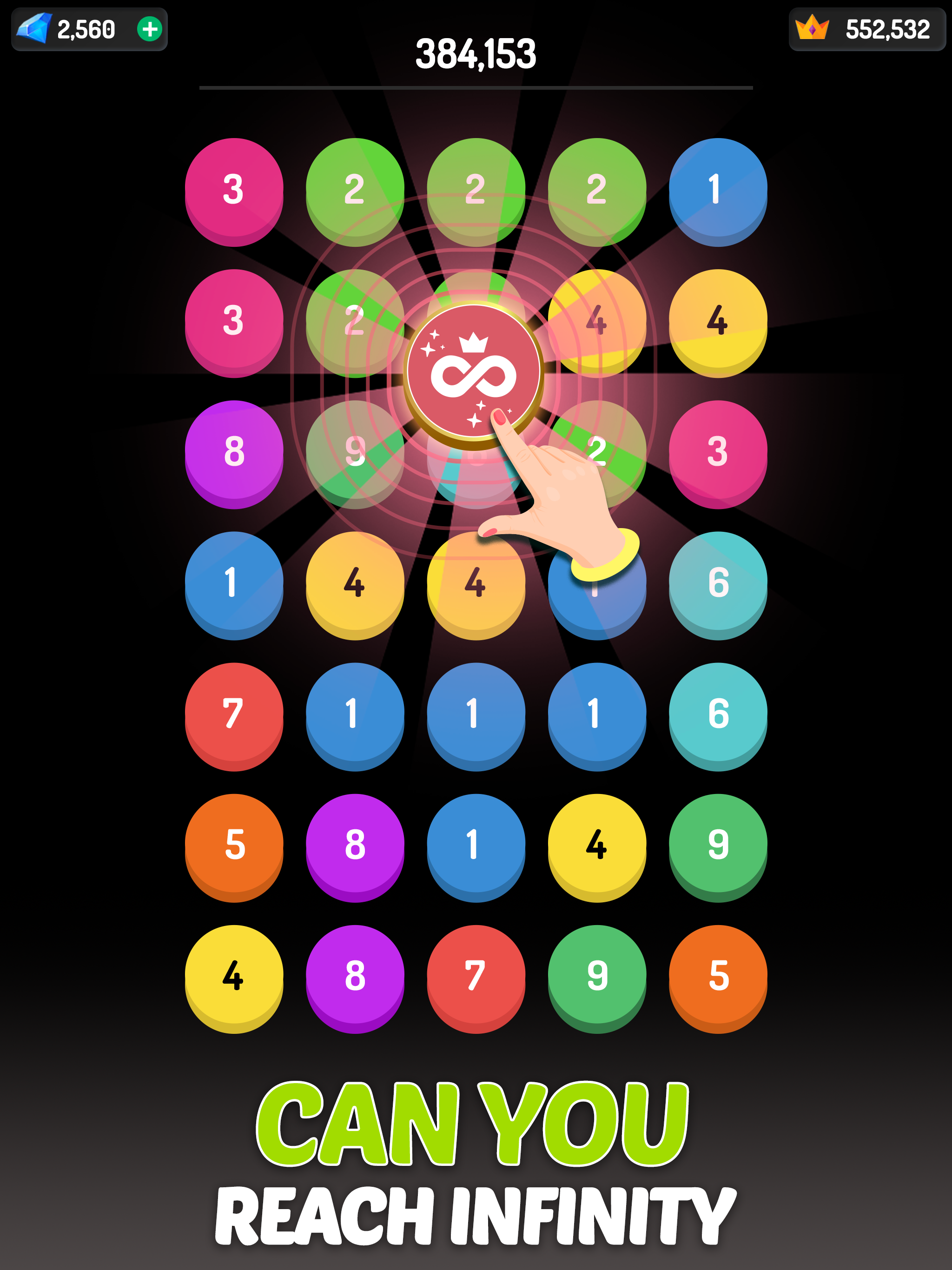 Merge Dots - Number Match Game Game Screenshot