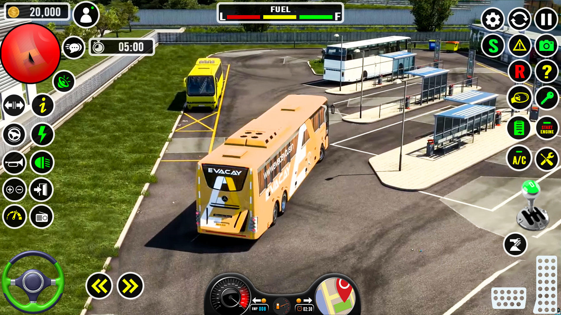 Screenshot 1 of ហ្គេមឡានក្រុង 3D Bus Simulator 0.1