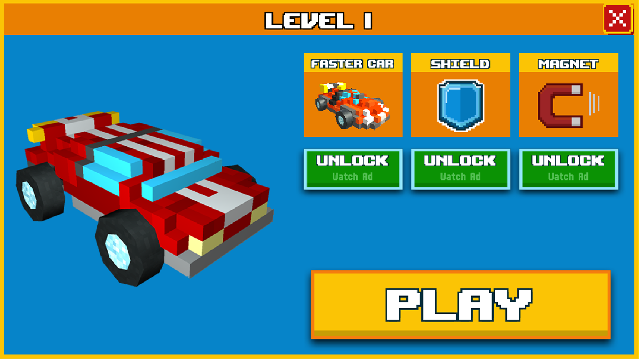 Blocky Fast Fury Game Screenshot