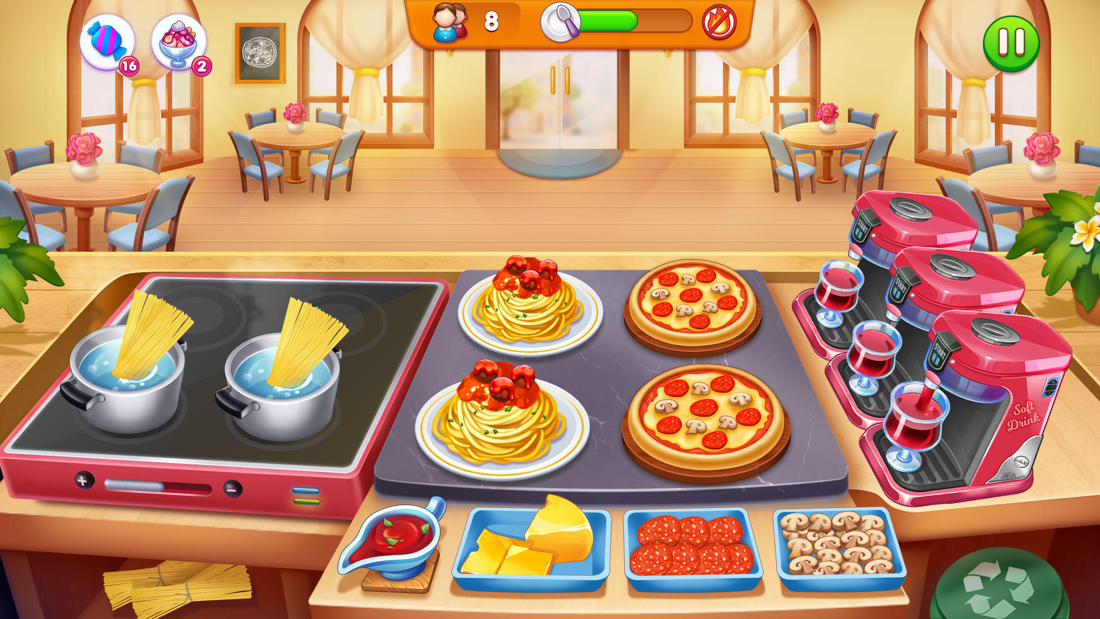 Cuplikan Layar Game Cooking Restaurant Food Games