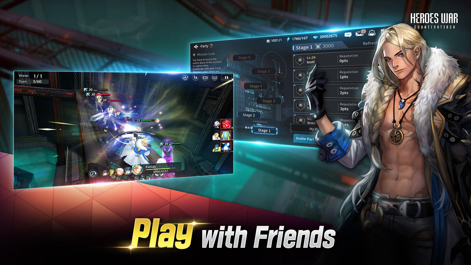 Cuplikan Layar Game Heroes War: Counterattack