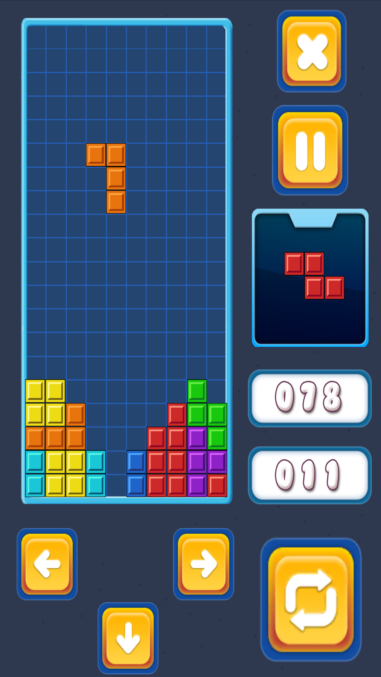 Brick Classic Tetris Game Screenshot