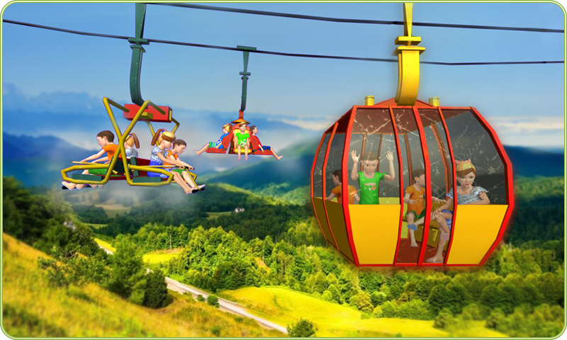 kids uphill chairlift adventure driving simulator ภาพหน้าจอเกม