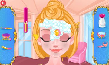 Captura de Tela do Jogo Princess makeup spa salon