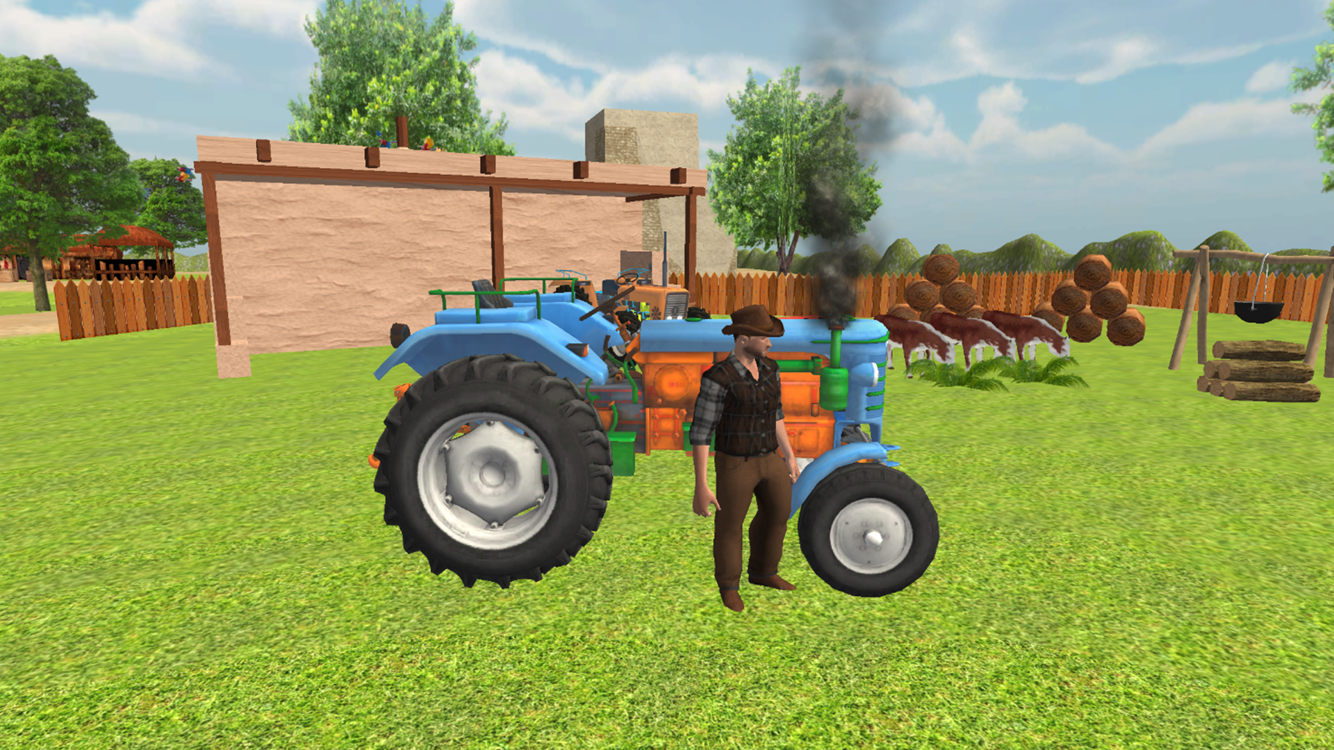 Cuplikan Layar Game Real Tractor Farming Game 2024