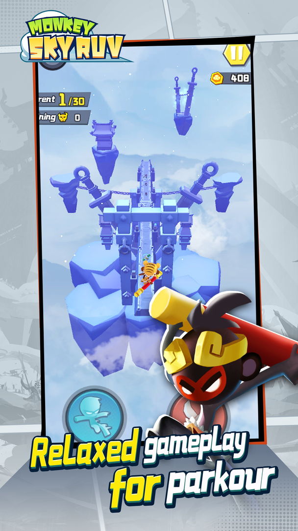 Screenshot of Sky Monkey Run