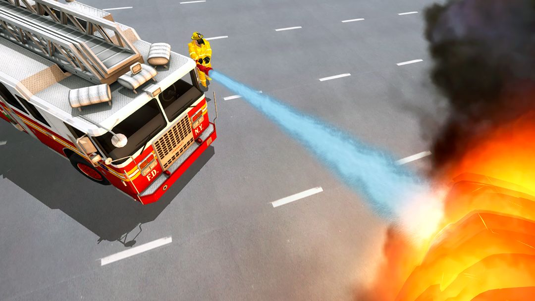 Fire Truck Driving Simulator遊戲截圖