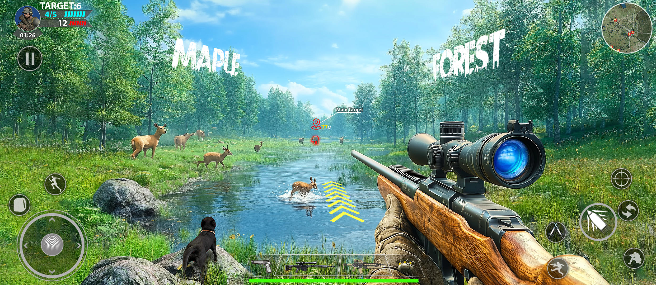 Cuplikan Layar Game Deer Hunt Gun Games Offline