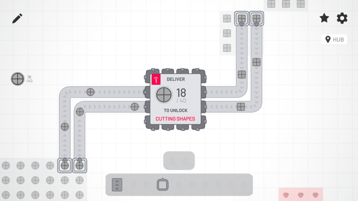 Shapez - Factory Game Game Screenshot