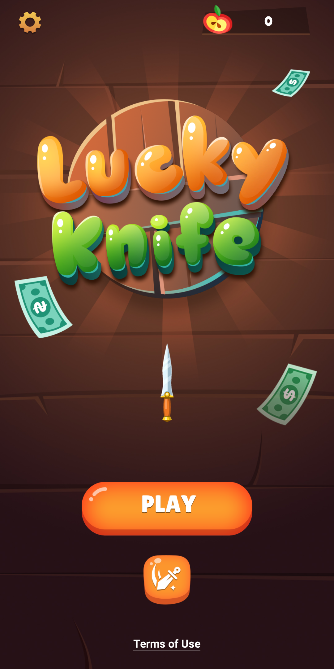 Screenshot 1 of Lucky Knife - การยิงมีดแสนสนุก 1.0.9