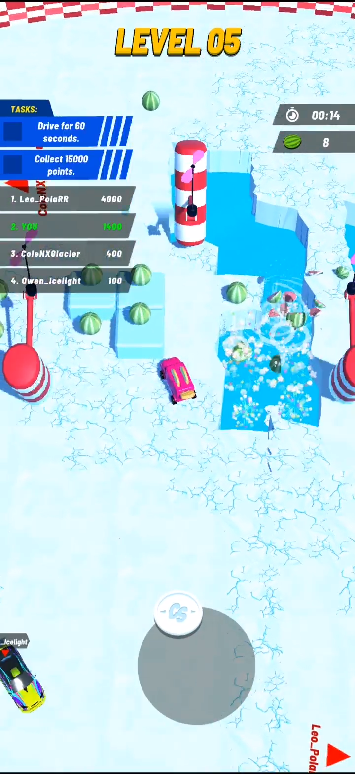 Car Surprise - Ice Race Battle Game Screenshot