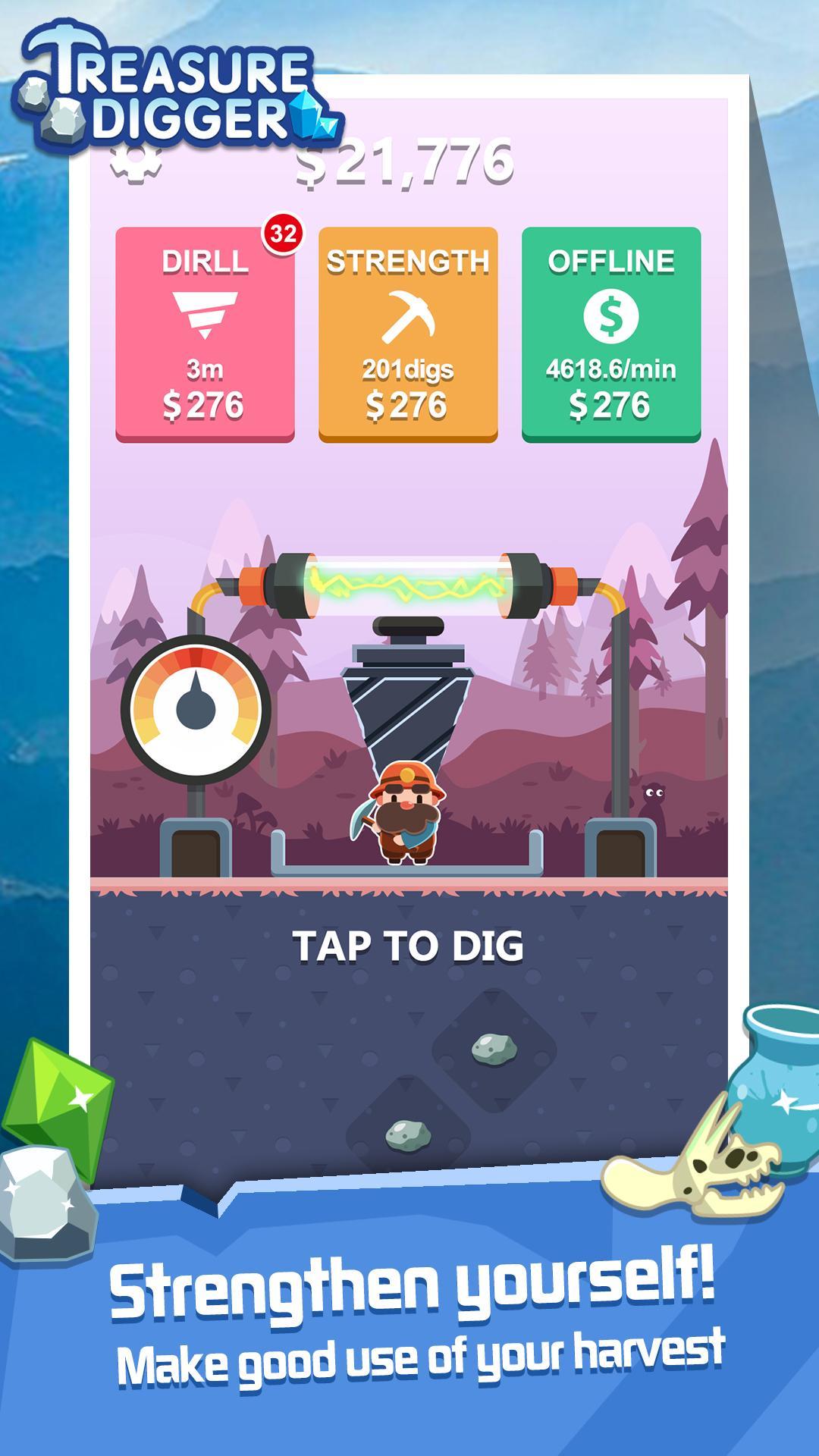Screenshot of Treasure Digger: Miner!