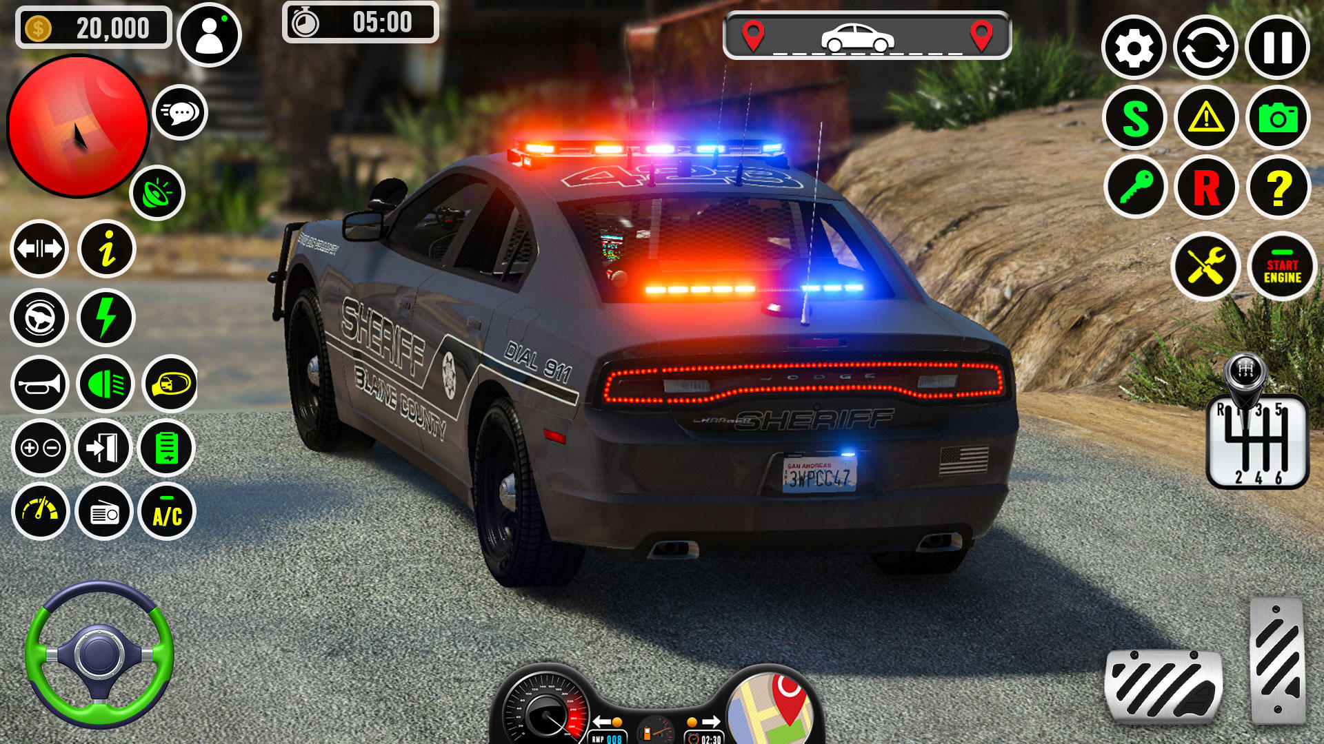 Screenshot of US Police Game: Cop Car Games