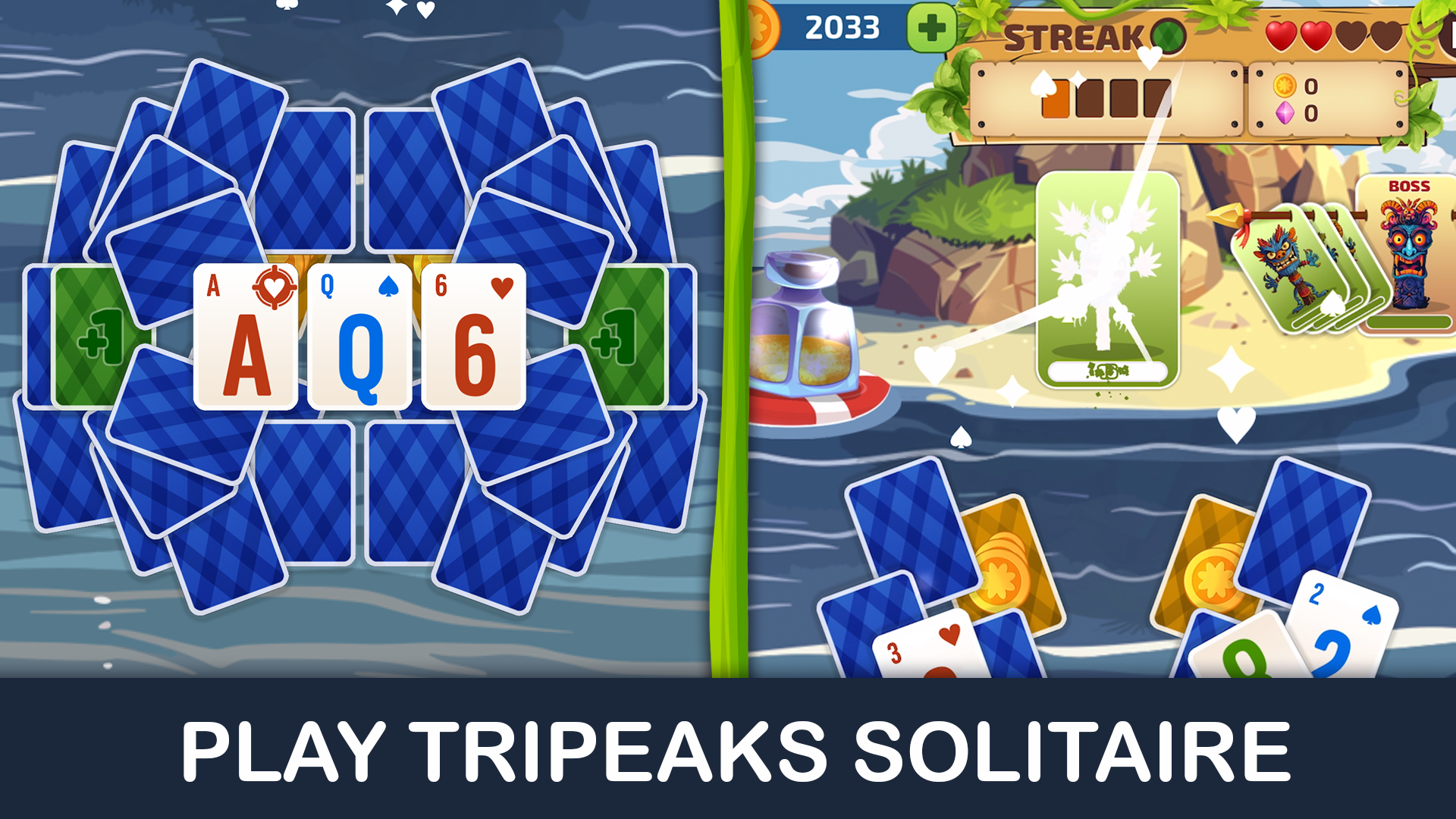 Скриншот игры Totems Roguelike Solitaire