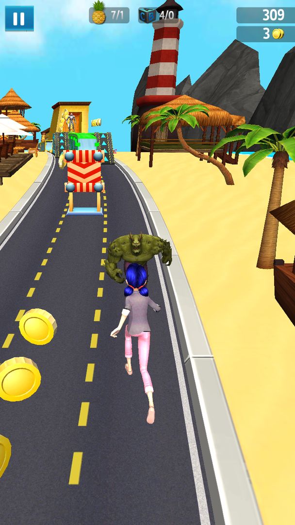 Subway Ladybug And Cat Noir screenshot game