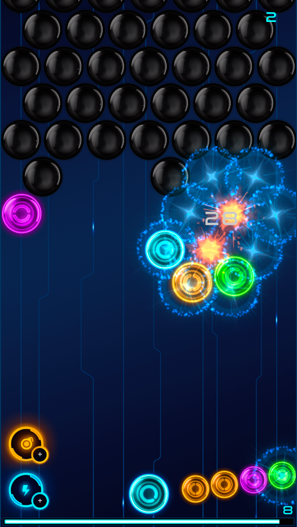 Magnetic Balls: Neon ภาพหน้าจอเกม