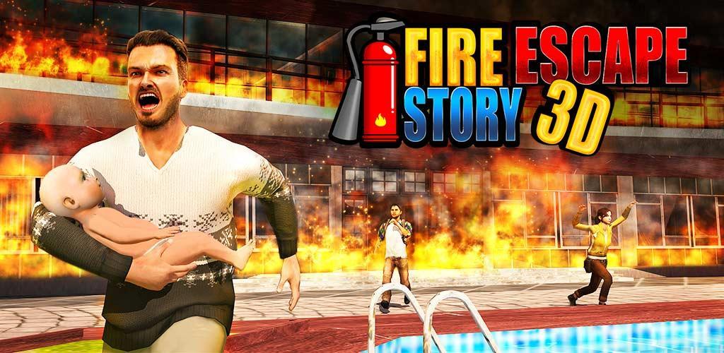 Banner of Cerita Melarikan Diri Kebakaran 3D 1.2