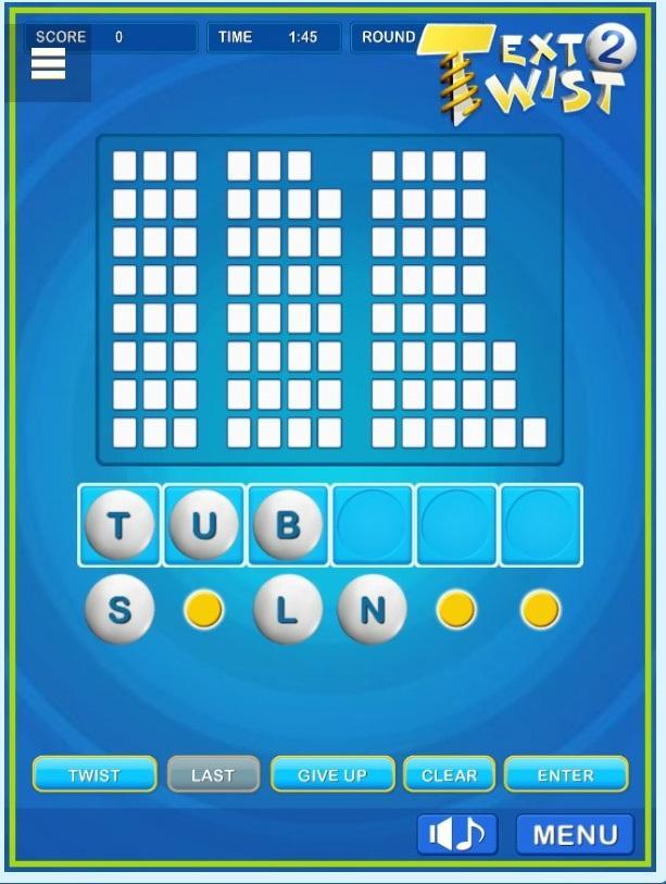 Text Twist Game Screenshot