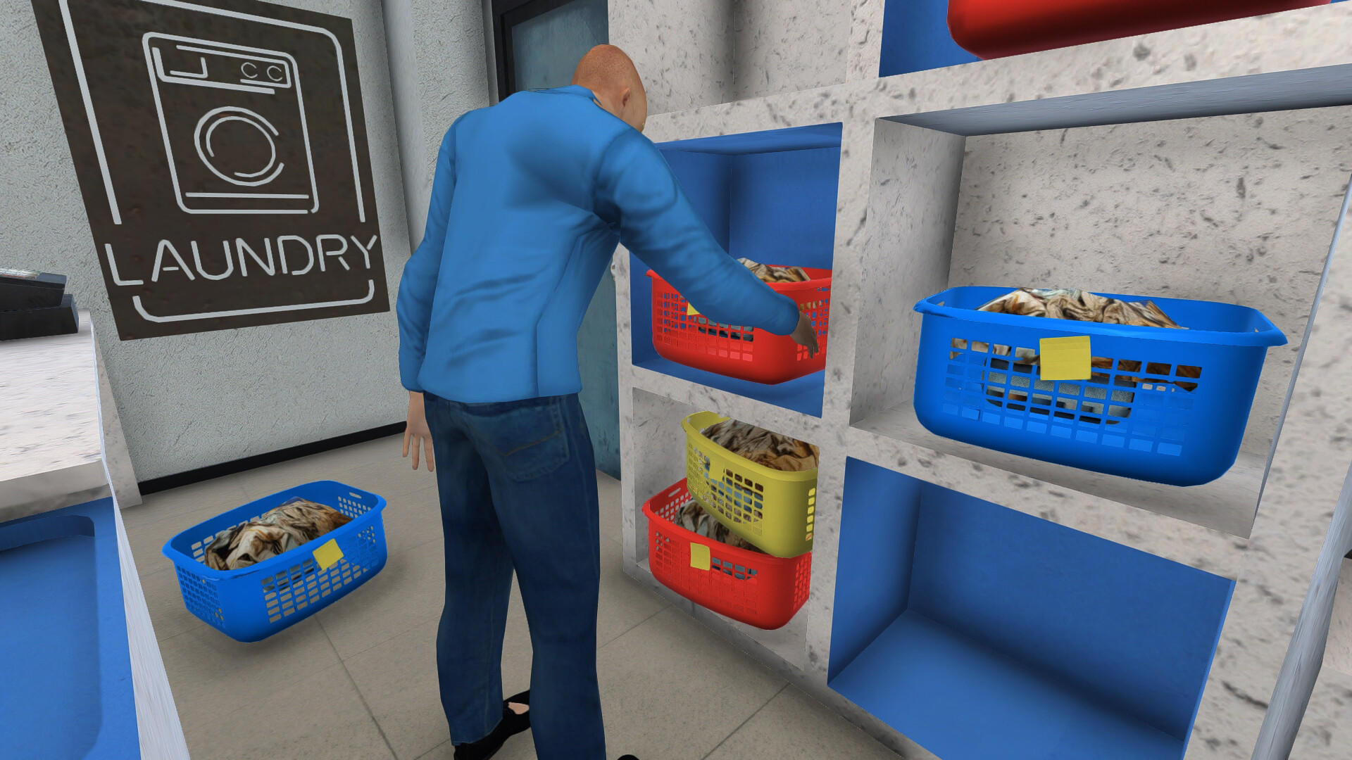 Cuplikan Layar Game Laundry Store Simulator