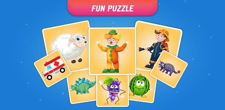 Banner of Fun Puzzle - Games for kids from 2 to 5 years old 3.101