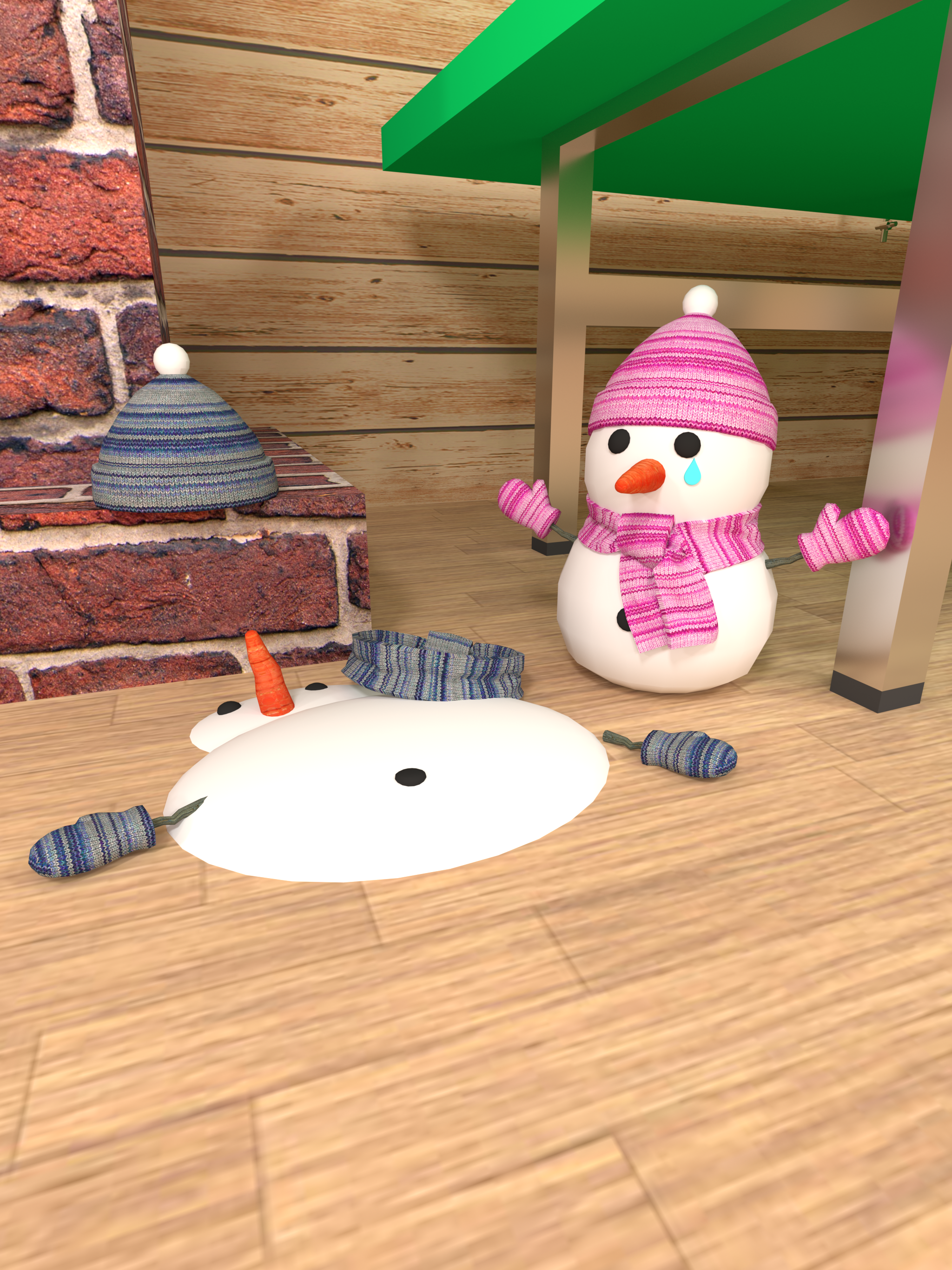 Скриншот игры 脱出ゲーム クリスマス 〜サンタと雪だるまとトナカイの夜〜