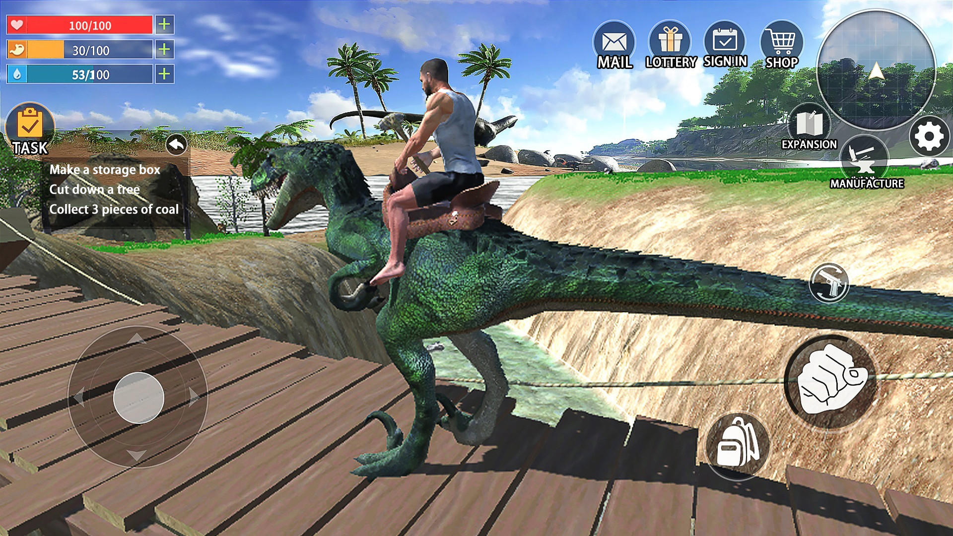 Screenshot of Dino Master: Survival Island