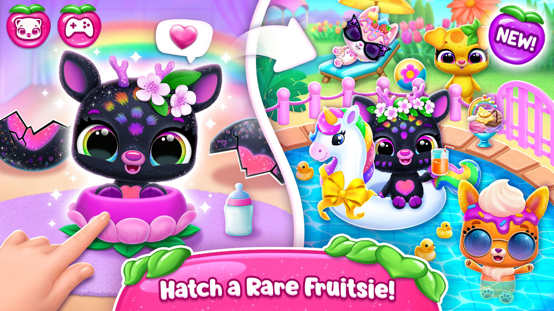 Captura de Tela do Jogo Fruitsies - Pet Friends