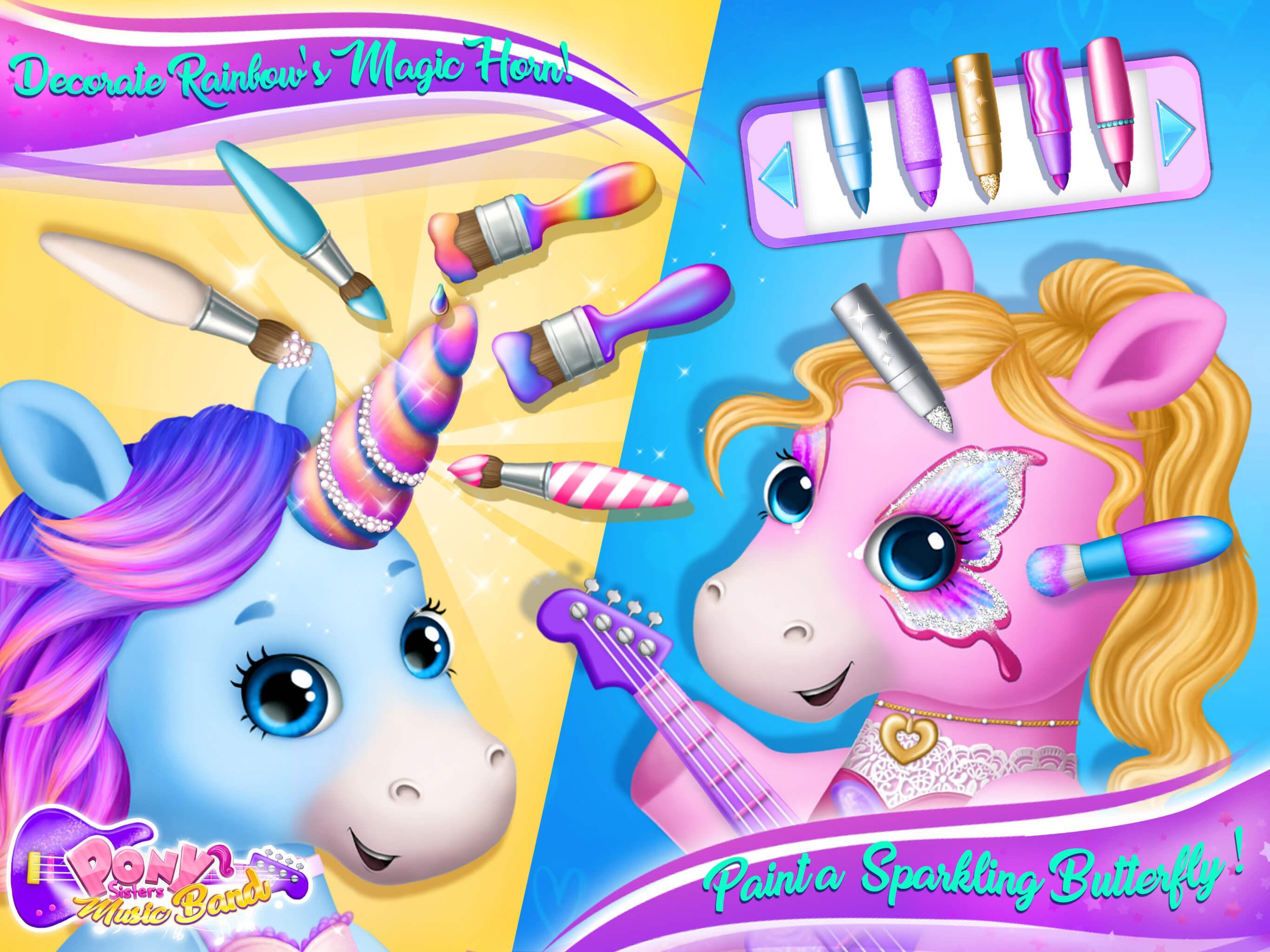 Cuplikan Layar Game Pony Sisters Pop Music Band