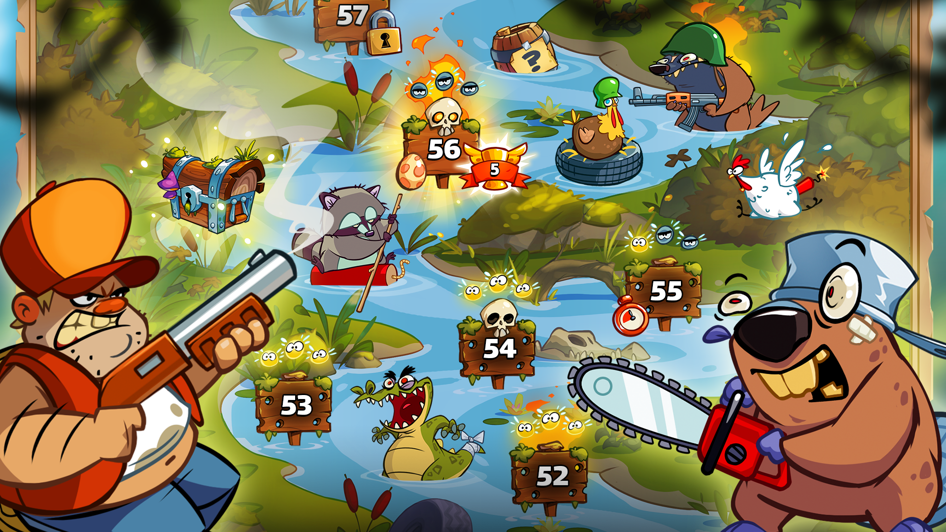Swamp Attack 2 Game Screenshot