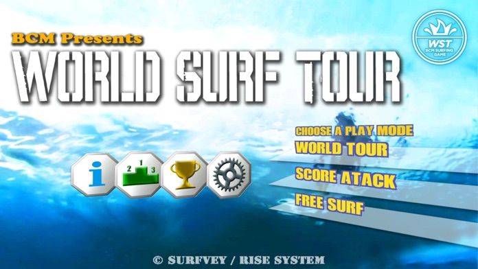 BCMサーフィンゲーム『World Surf Tour』 ภาพหน้าจอเกม