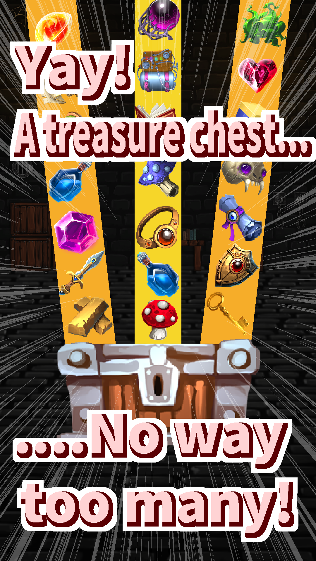 100 Items Appeared!! Game Screenshot