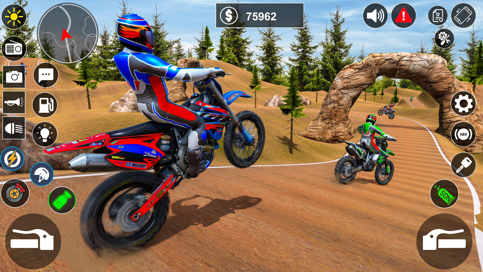 Dirt Bike Racing Motocross Gam ภาพหน้าจอเกม