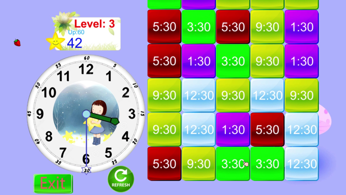 Learn to recognize the clock Game Screenshot