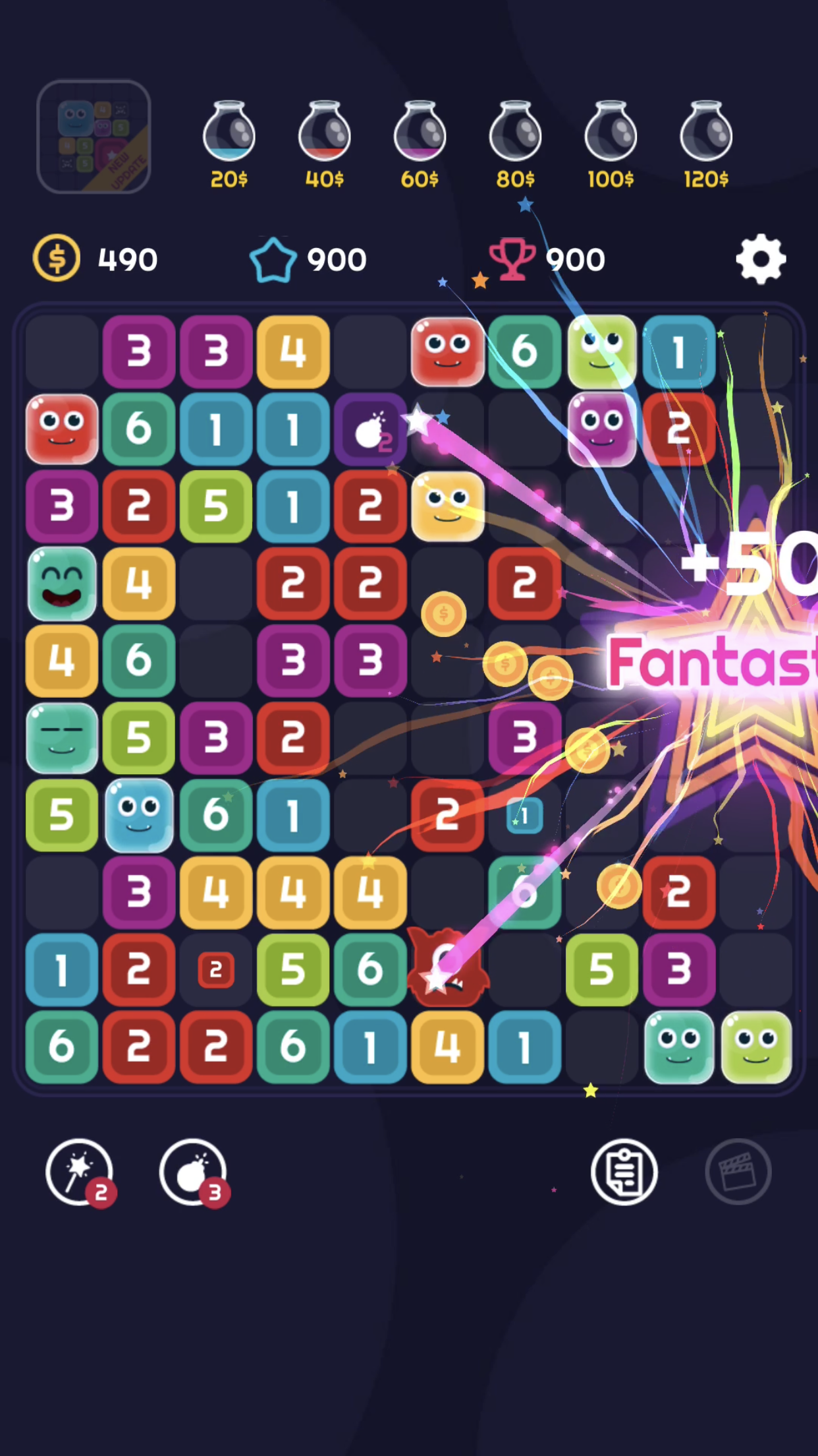 Line Puzzle Monster Game Screenshot