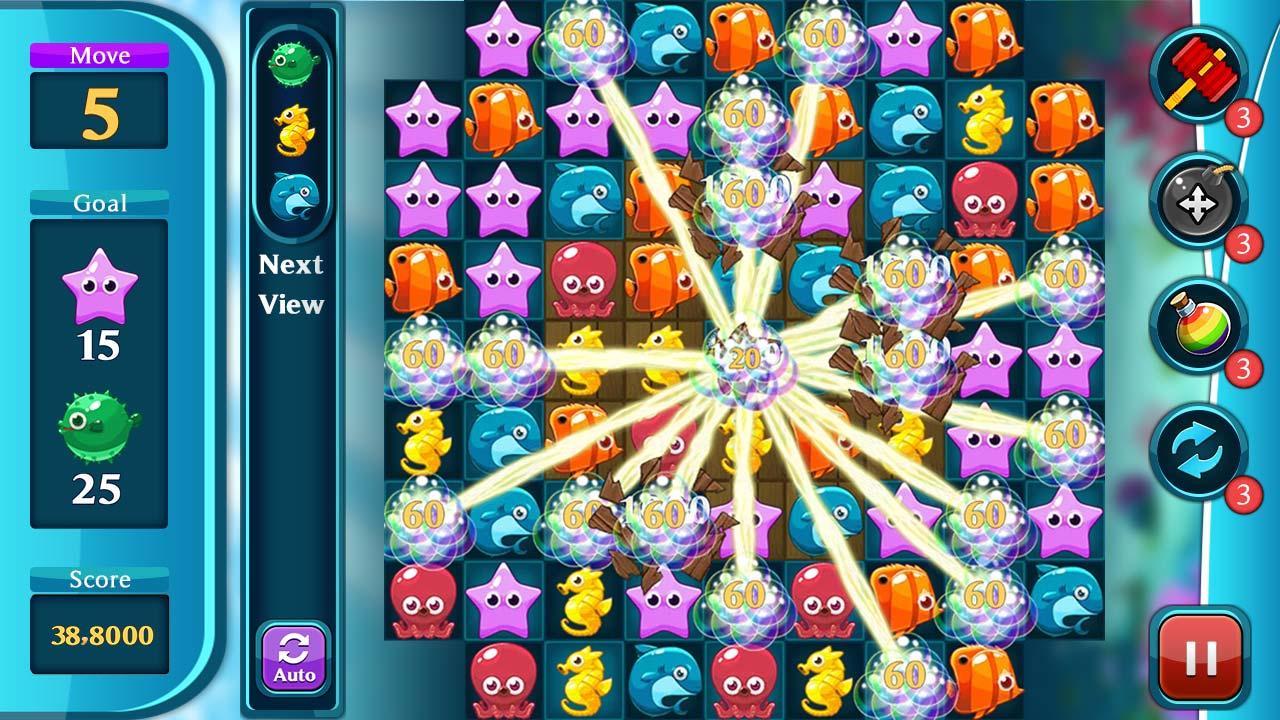 Ocean Match Puzzle Game Screenshot