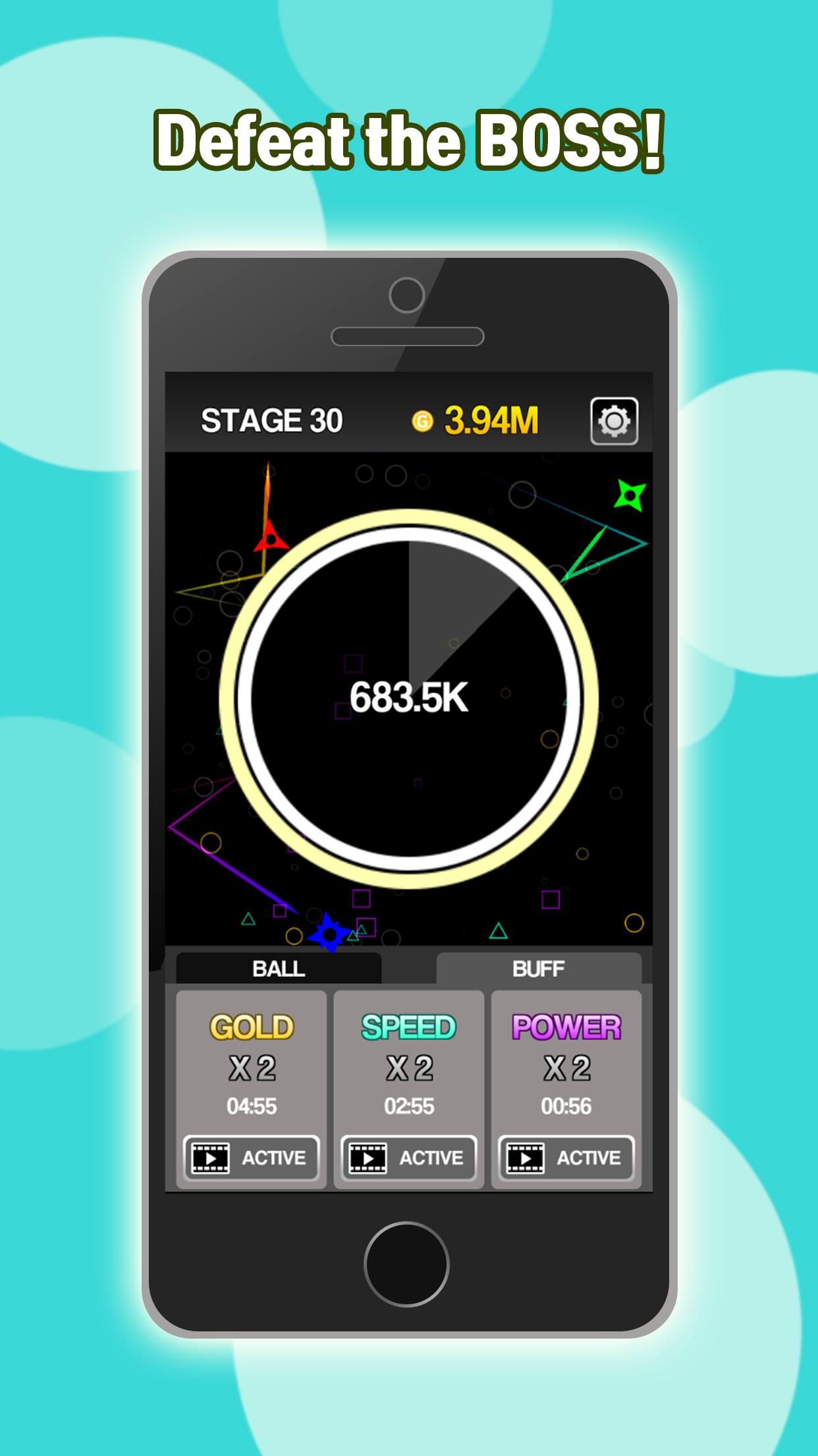 Idle Ninja Dagger: Number Brick Breaker Game Screenshot