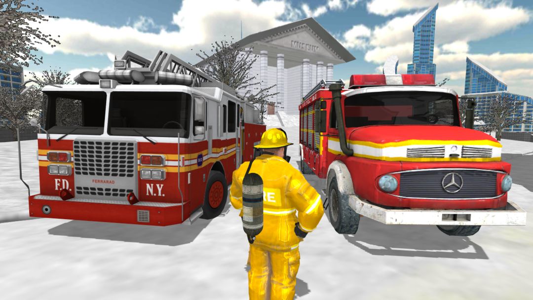 Fire Truck Rescue Simulator 게임 스크린 샷