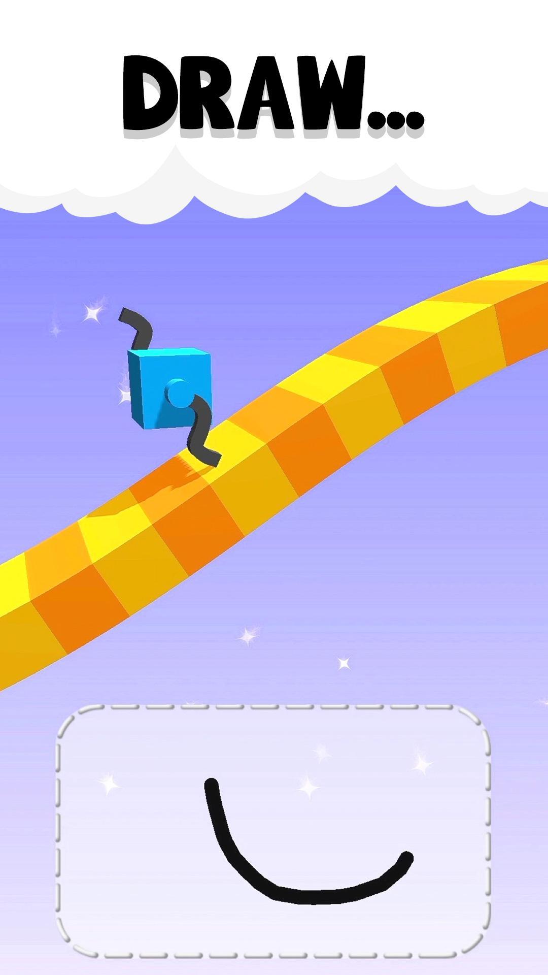 Скриншот игры Draw Climber
