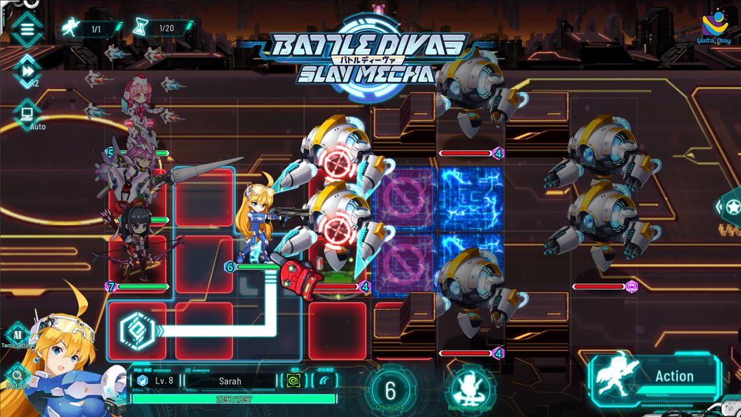Screenshot of Battle Divas: Slay Mecha