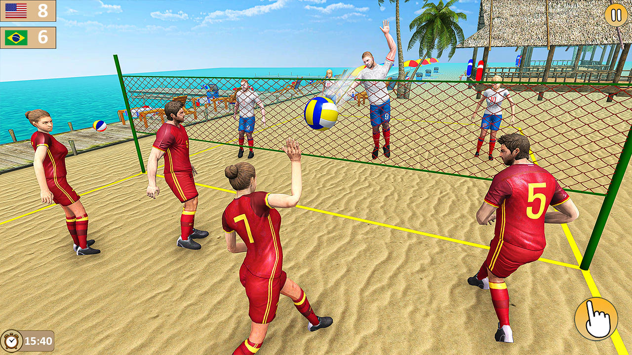 Volleyball 3D Champions Games ภาพหน้าจอเกม