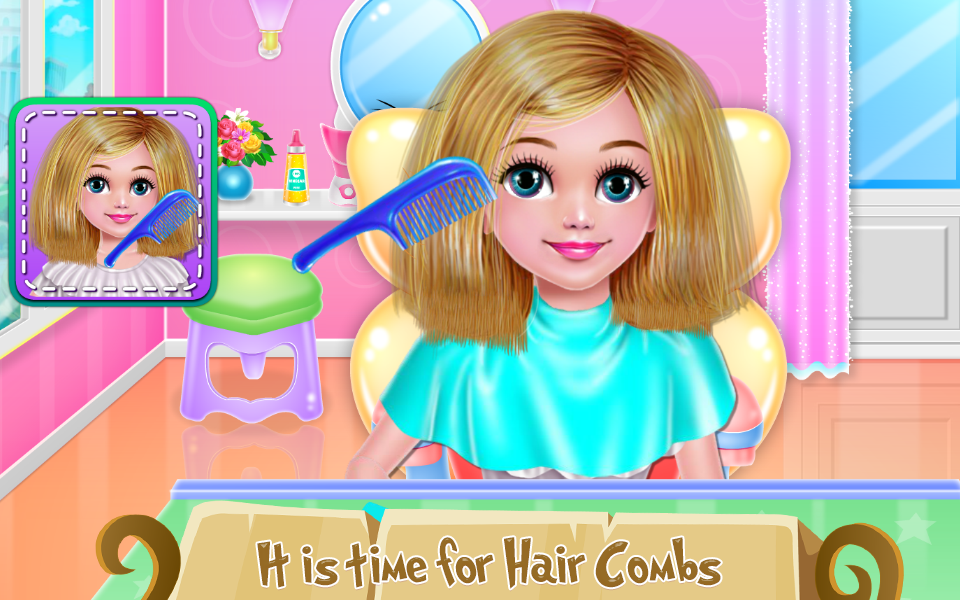 Hairdo Kids Salon Game Screenshot