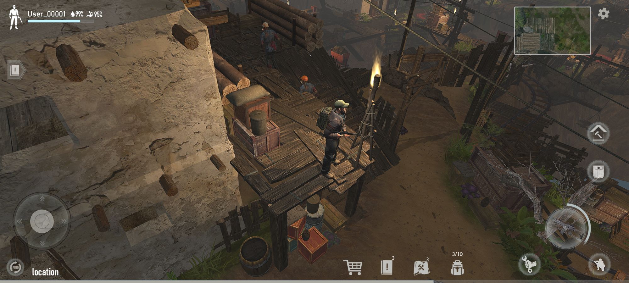 Screenshot of Dead God Land: Zombie Games