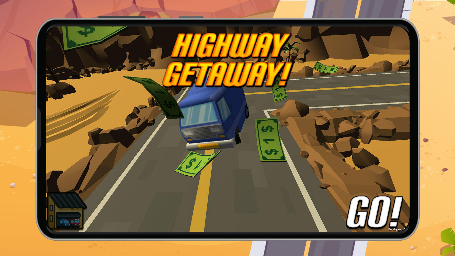 Zigzag Highway Game Screenshot