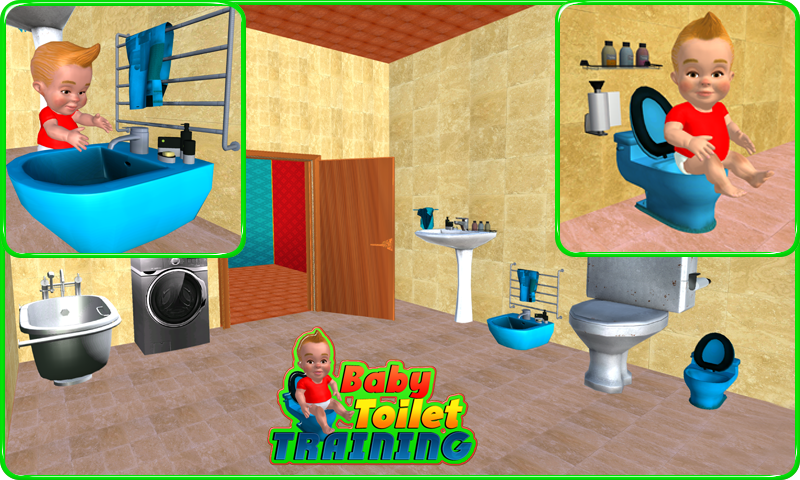 Baby Toilet Training Simulator Game Screenshot