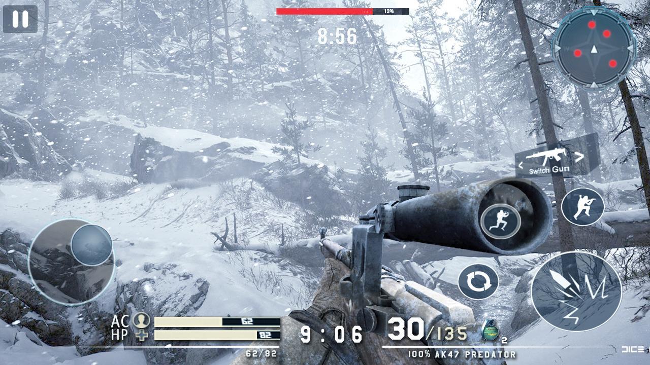 Screenshot 1 of La llamada de la guerra final del francotirador 2.0.2