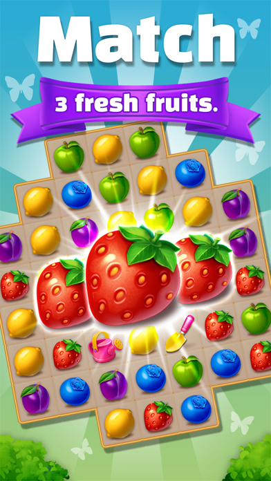 Cuplikan Layar Game Fruits Farm: Match 3