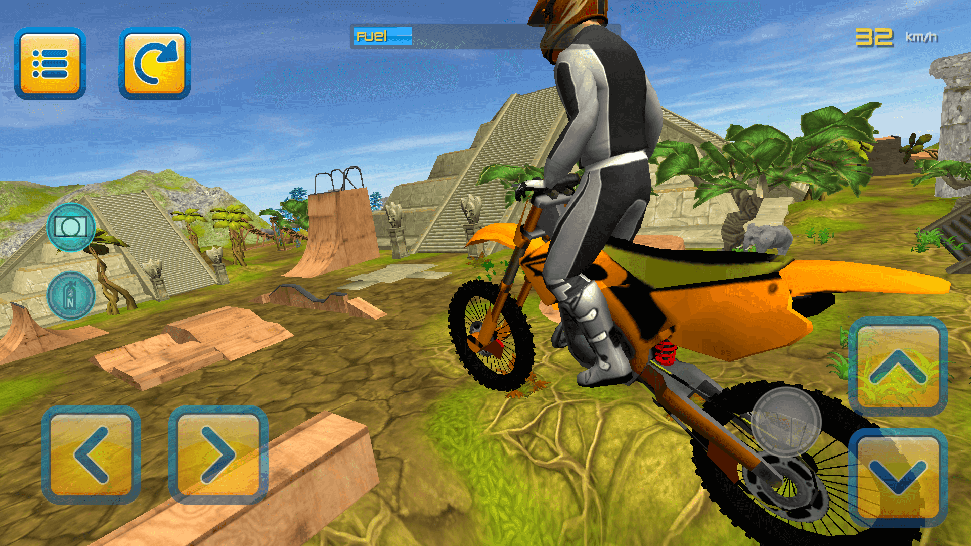 Screenshot 3 of Jungle Motorbike Jumping 3D 