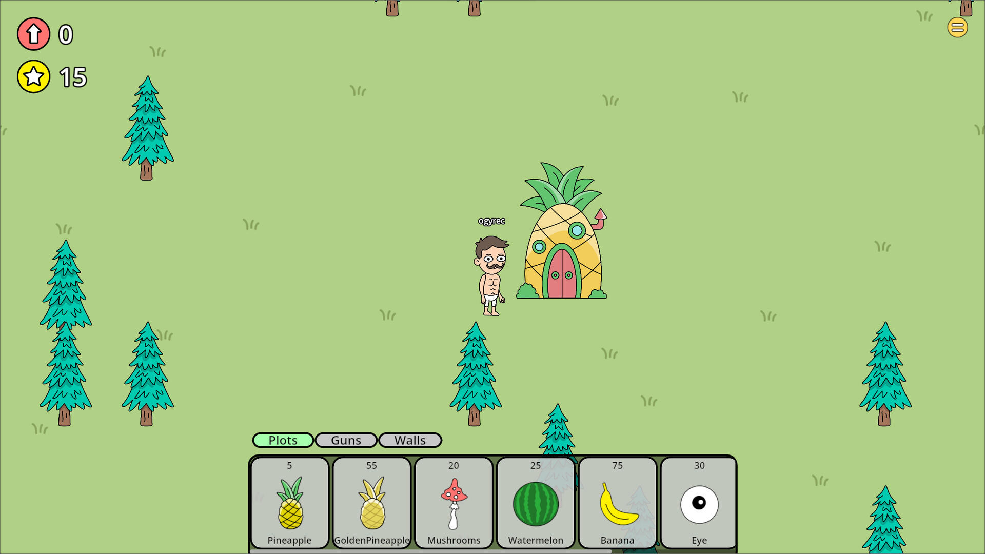 Pineapple Defense screenshot game