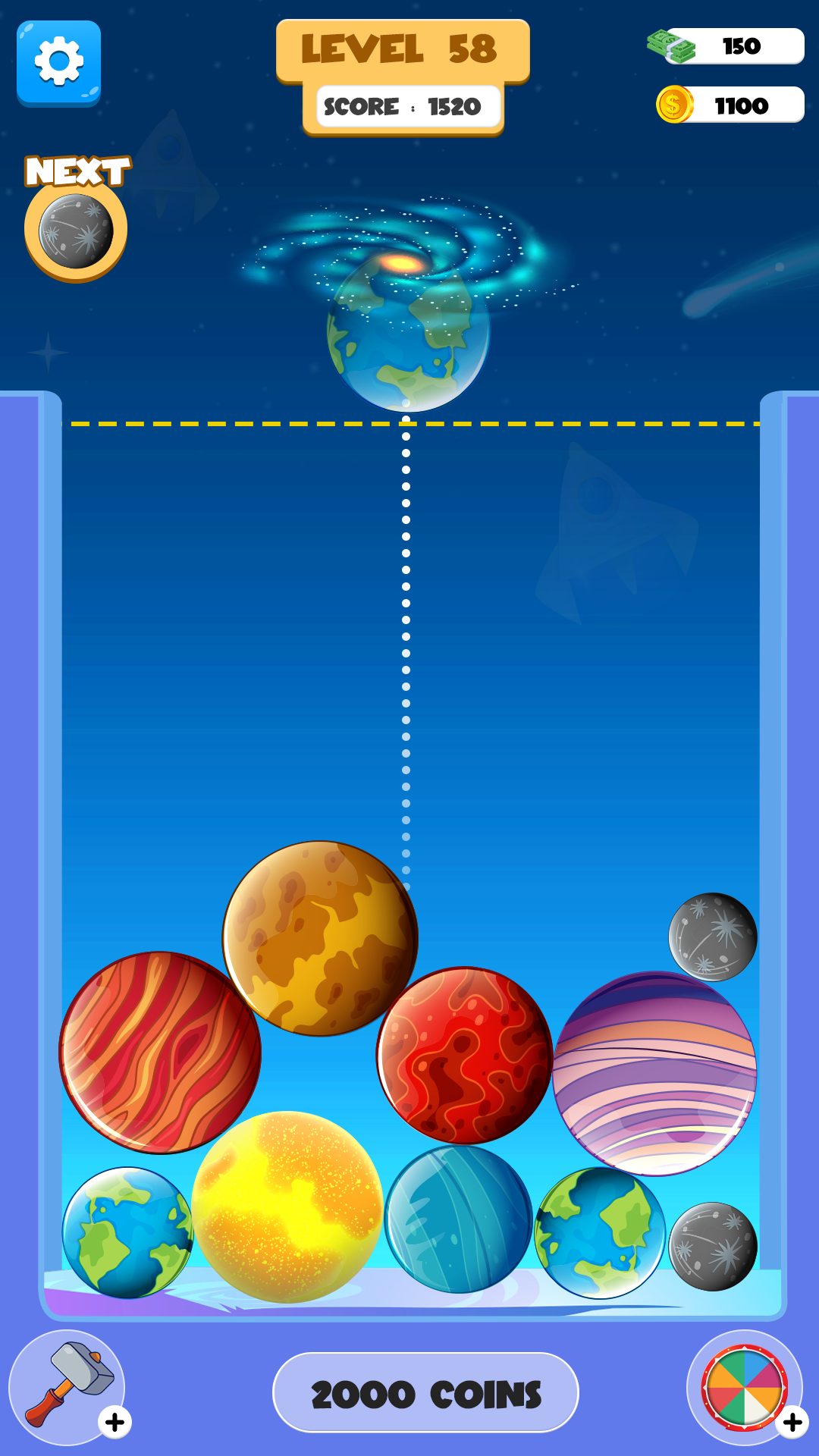 Cuplikan Layar Game SpaceMelon - Planet Merge