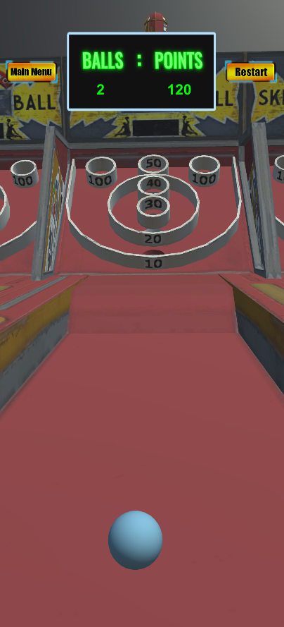 Screenshot of Skee Ball Hop Bowling Game 3D